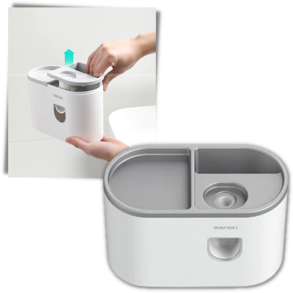 Suporte de distribuidor de dentifrício Brandslc, para cuidados bucais, com design prático e funcional para higiene dental.