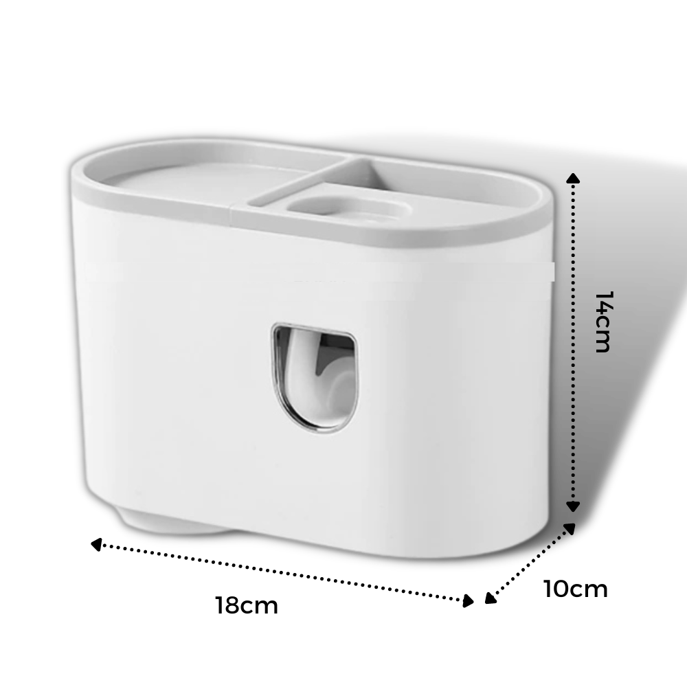 Suporte de distribuidor de dentifrico todo-em-um da Brandslc, acessórios para cuidados bucais, suporte para pasta de dente.