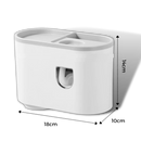 Suporte de distribuidor de dentifrico todo-em-um da Brandslc, acessórios para cuidados bucais, suporte para pasta de dente.
