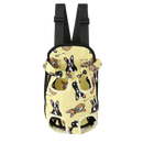 Saco de transporte respirável para gatos e cães da marca Anself, feito de tecido canvas, ideal para viagens com pets.
