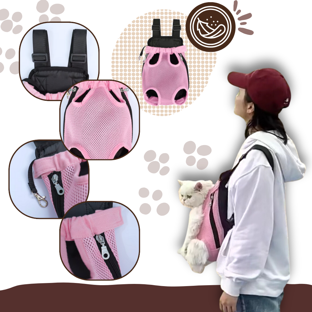 Saco de transporte respirável para gatos e cães da marca Anself, leve e confortável para viagens com animais de estimação.