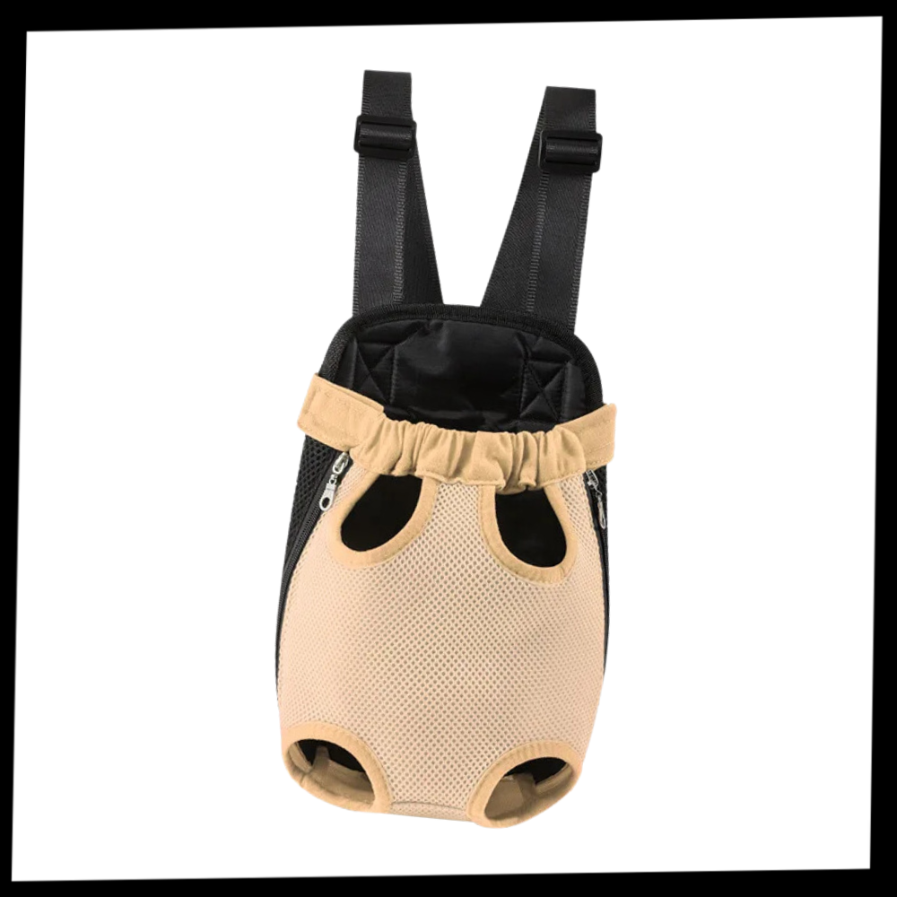 Saco de transporte respirável para gatos e cães da marca Anself, com malha para circulação de ar e fácil de transportar.
