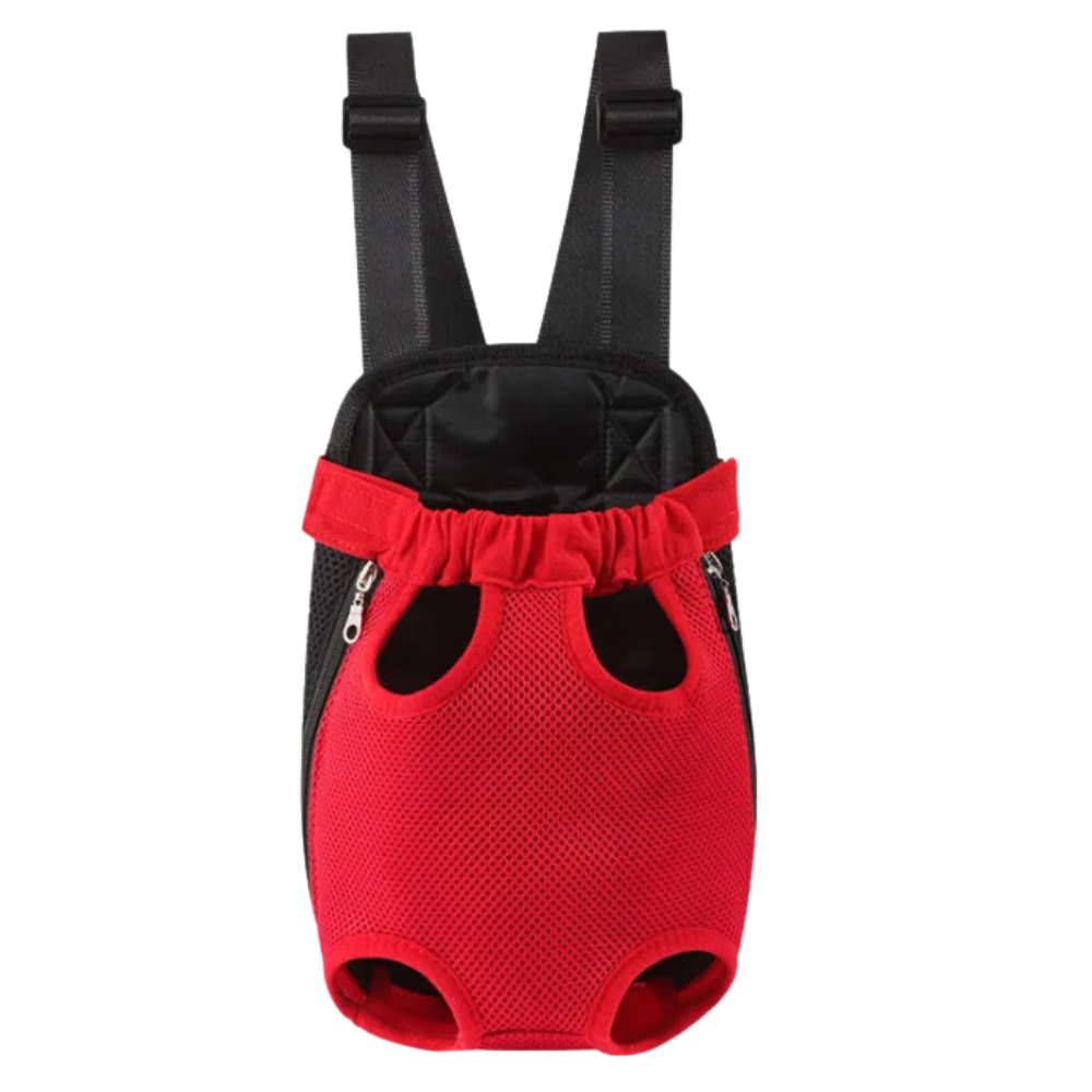 Saco de transporte respirável para gatos e cães da marca Anself, bolso de malha vermelha para facilitar o transporte de animais.