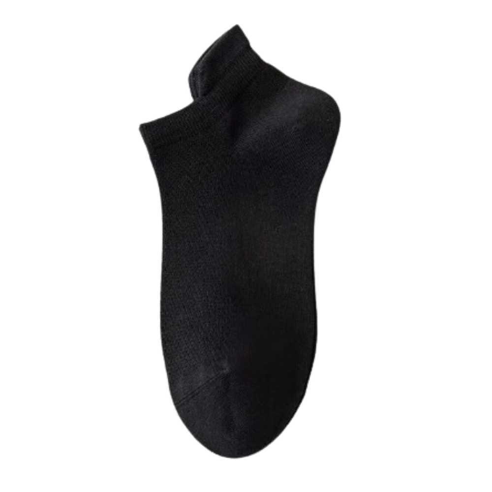 Meias ankle respirantes de algodão macio da Ozerty, ideais para conforto e ventilação nos pés.