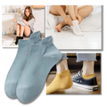 Meias ankle respirantes de algodão macio da Ozerty, confortáveis e ideais para uso diário, com tecido leve e arejado.