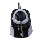 Mochila de transporte respirável para cães da Huahong, acessório preto para levar seu cachorro com conforto e segurança