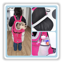 Mochila de transporte respirável para cães da Huahong, acessório para cães com compartimento para itens essenciais.
