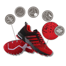 Tênis esportivos masculinos com design respirável, calçado de corrida da marca genérica, ideal para exercícios e atividades físicas.