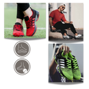 Tênis esportivos masculinos respirantes da marca Genérico, com ajuste seguro e design confortável para prática esportiva.