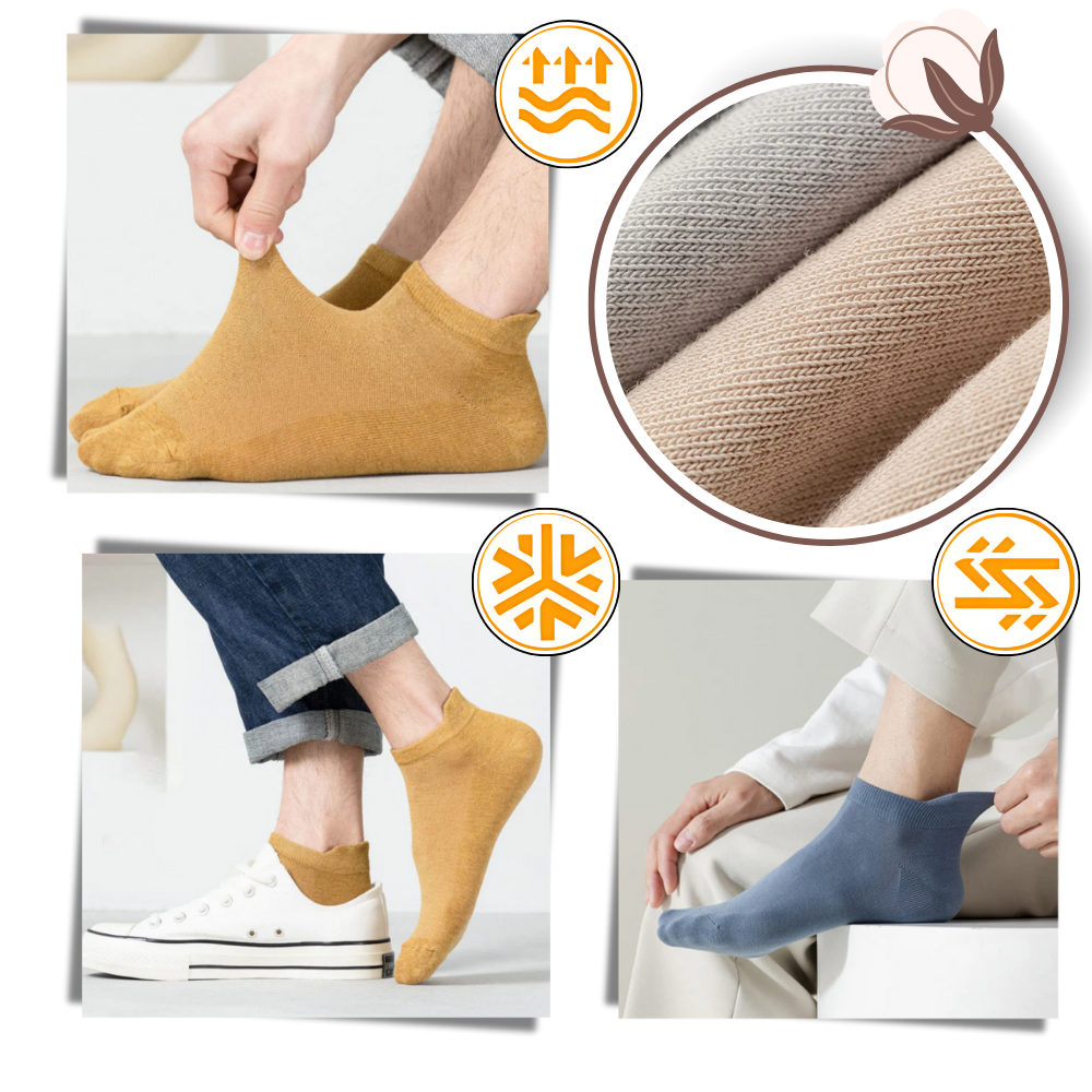 Meias masculinas Darn Tough, respiráveis e que evacuam umidade, ideais para conforto e transpiração durante atividades físicas.