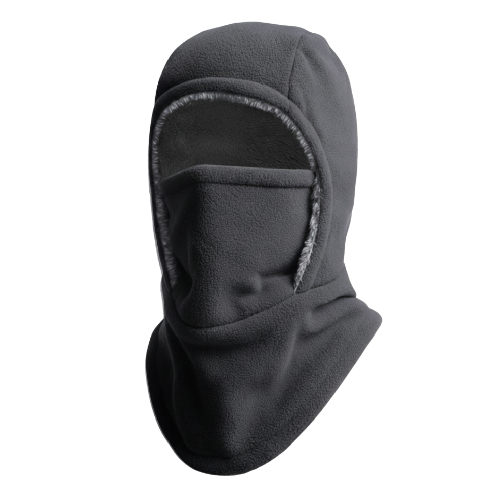 Máscara de balaclava para esqui Allian, cagoule integral e corta-vento, tecido respirável na cor cinza carvão.