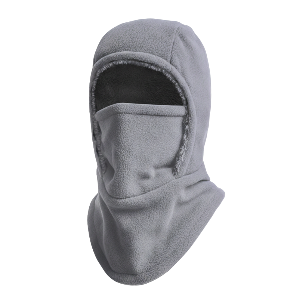 Máscara de balaclava de esqui Allian, cagoule integrale corta-vento, respirável e cinza para proteção contra o frio.