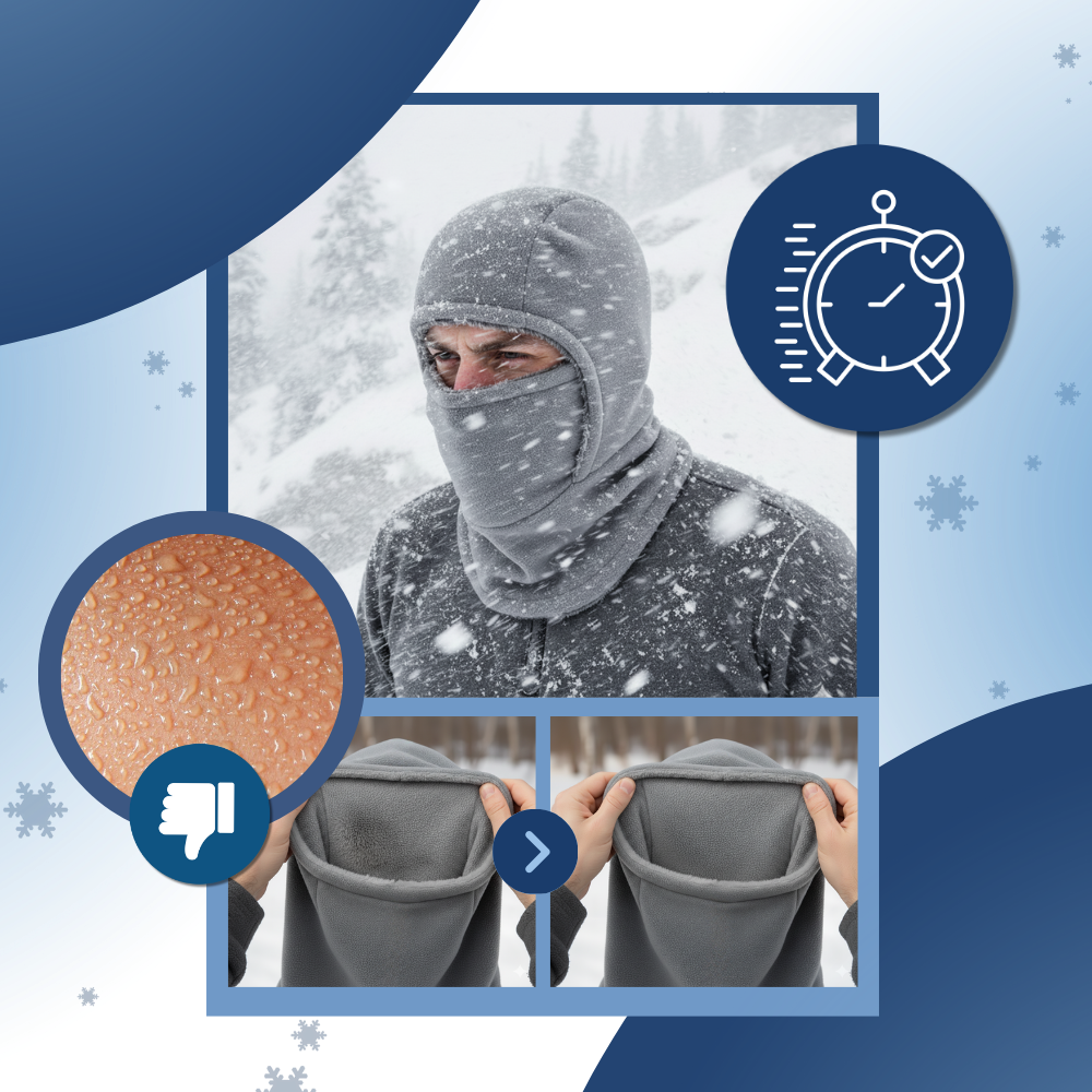 Máscara de balaclava respirável da Allian, passe-montanhas de ski integral e corta vento para proteção contra o frio e vento.