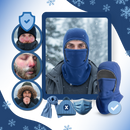 Máscara de balaclava respirável da Allian, capa de proteção total para esqui e clima frio, com design de passe-montanhas corta-vento