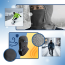 Máscara de balaclava respirável da Allian, passe-montagnes de ski integral e corta-vento para proteção e aquecimento.