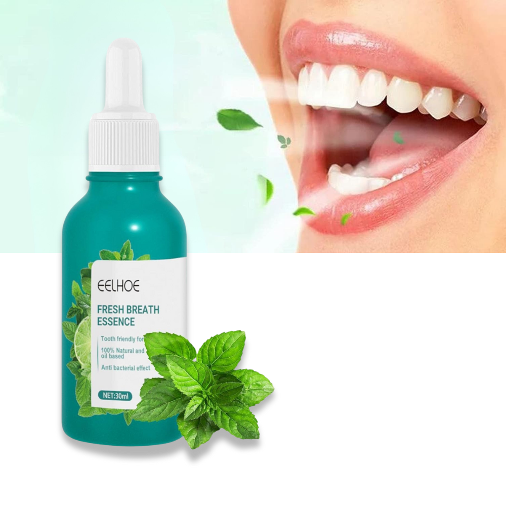 Purificador de hálito com sabor a menta, produto de cuidados bucais da marca Breatify, destaque na imagem.