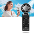 Mini ventilador Turbo portátil da Holloyiver, compacto e leve, ideal para resfriar ou aquecer ambientes pequenos.