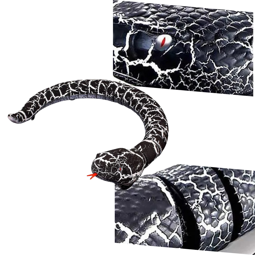Jogo de brinquedo de serpente interativa controlada por rádio para gatos, acessório para entretenimento de felinos da marca Bsmean.