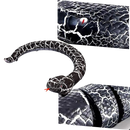 Jogo de brinquedo de serpente interativa controlada por rádio para gatos, acessório para entretenimento de felinos da marca Bsmean.