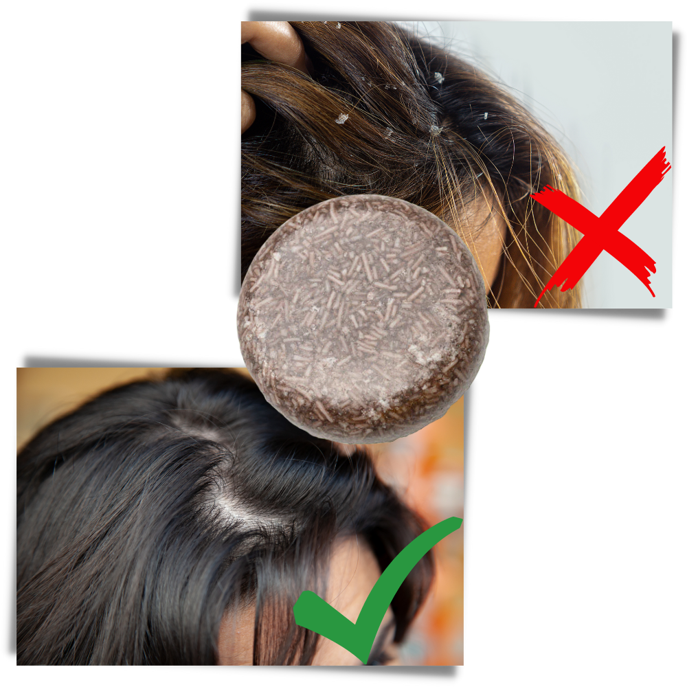 Sabonete capilar noircissant e hidratante da marca Bsmean, com ingredientes naturais para cuidados capilares.