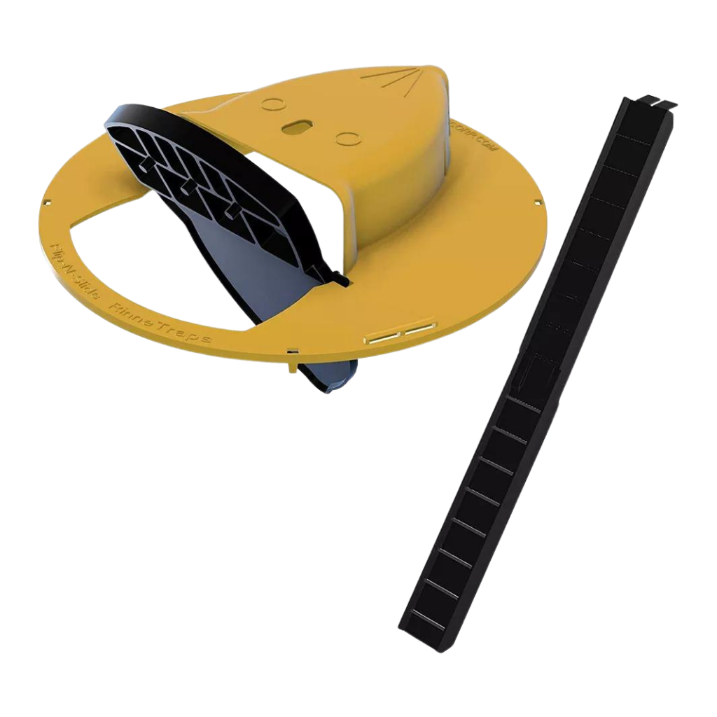 Cesto com isca para ratos e camundongos, método de desinsetização da marca Bsmean, usado para controle de roedores.