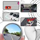 Miroir d'angle mort pour rétroviseur BSMean, pièce détachée automobile, rotation à 360°, blanc, pour voiture ou moto.