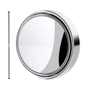 Espelho retrovisor branco com ângulo morto para veículos, rotativo 360°, peça de reposição Bsmean para automóveis e motos