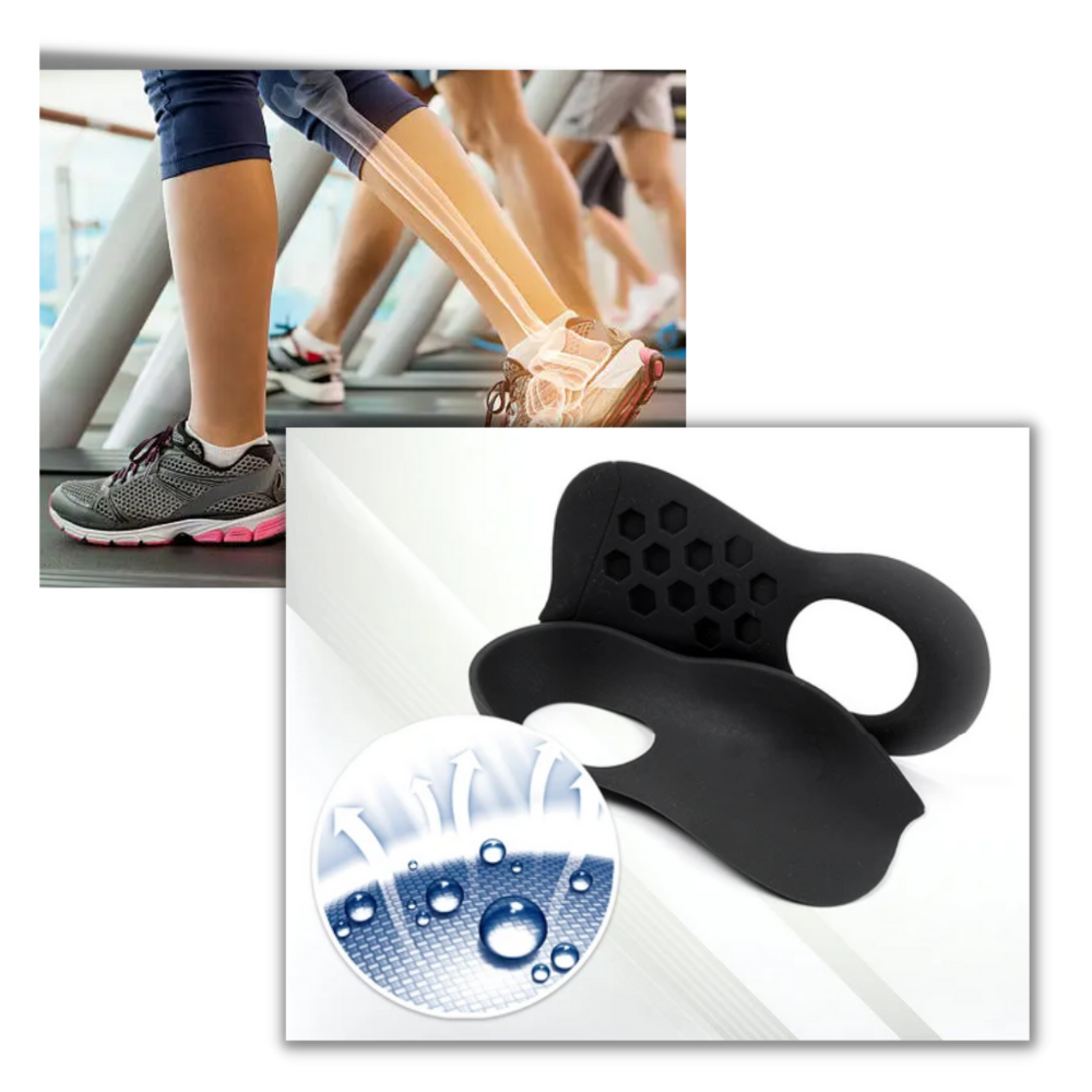 Semelles ortopédicas pretas para pés planos, para tamanho 35-39, para cuidado e suporte dos pés, marca BTGUY.