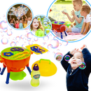 Máquina de churrasco de bolhas para brinquedo de atividade, com botões coloridos e botijão de bolhas, ideal para diversão infantil