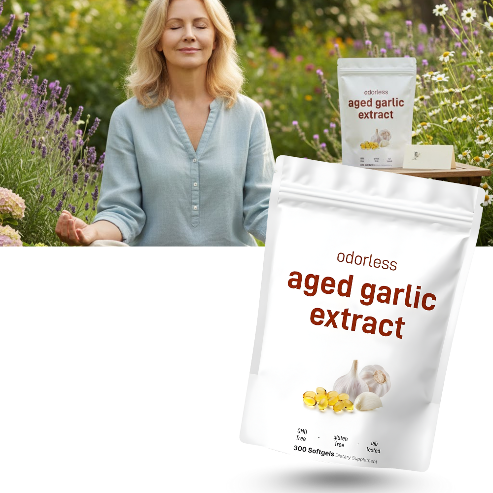 Gélules molles de Bulksupplements avec extrait d'ail biologique pour animaux de compagnie, en bouteille transparente.