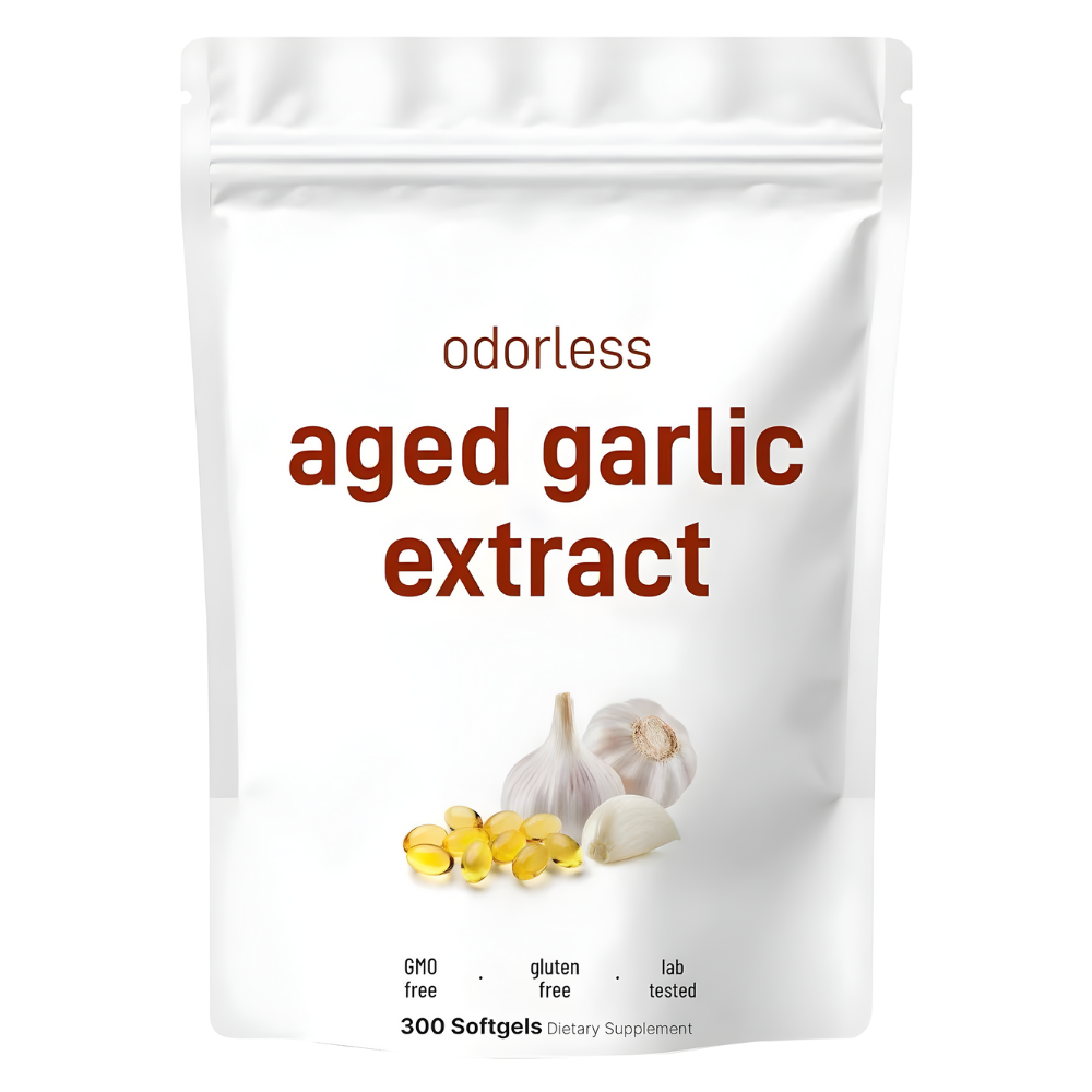 Gélules molles à l'extrait d'ail biologique pour animaux de compagnie, compléments alimentaires de la marque Bulksupplements