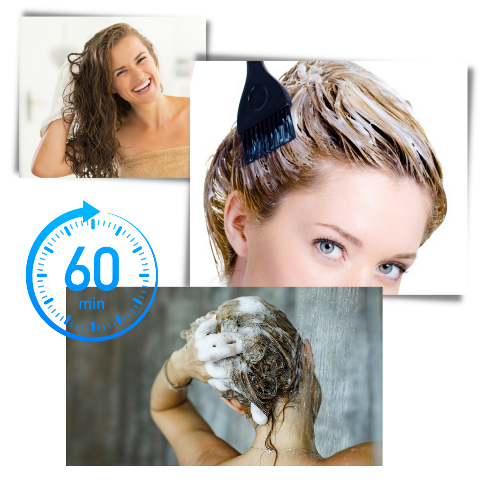 Shampooing colorante violeta Bull Tech para cuidado dos cabelos, com fórmula de tratamento para cabelos coloridos.