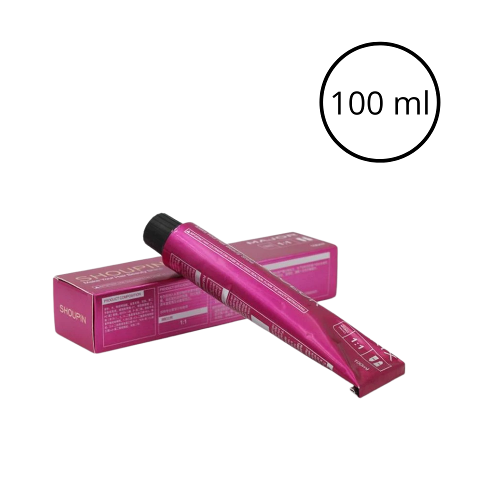 Shampooing colorante da Bull Tech para cuidados capilares, com tonalidade violeta e fórmula para manutenção da cor dos cabelos.