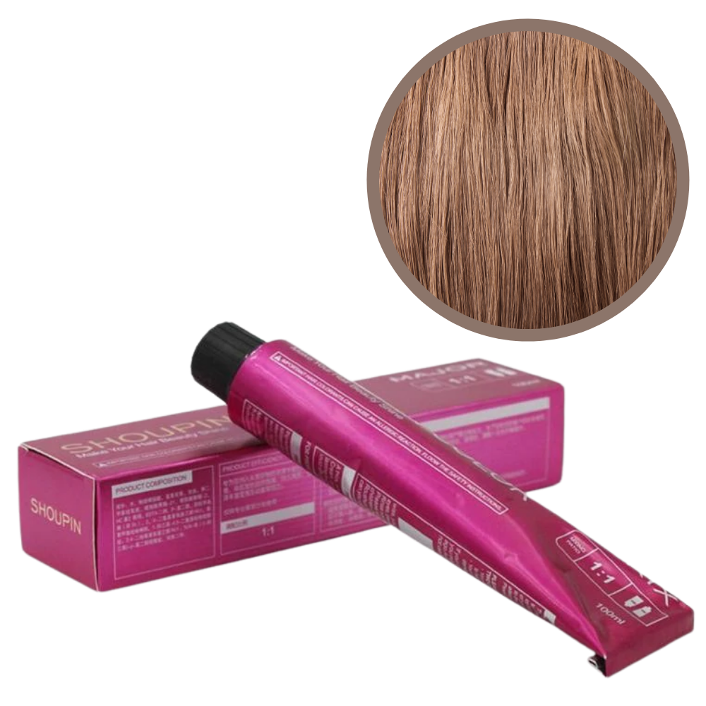 Shampooing colorante violeta da Bull Tech para cuidados capilares, com fórmula que realça a cor dos cabelos.