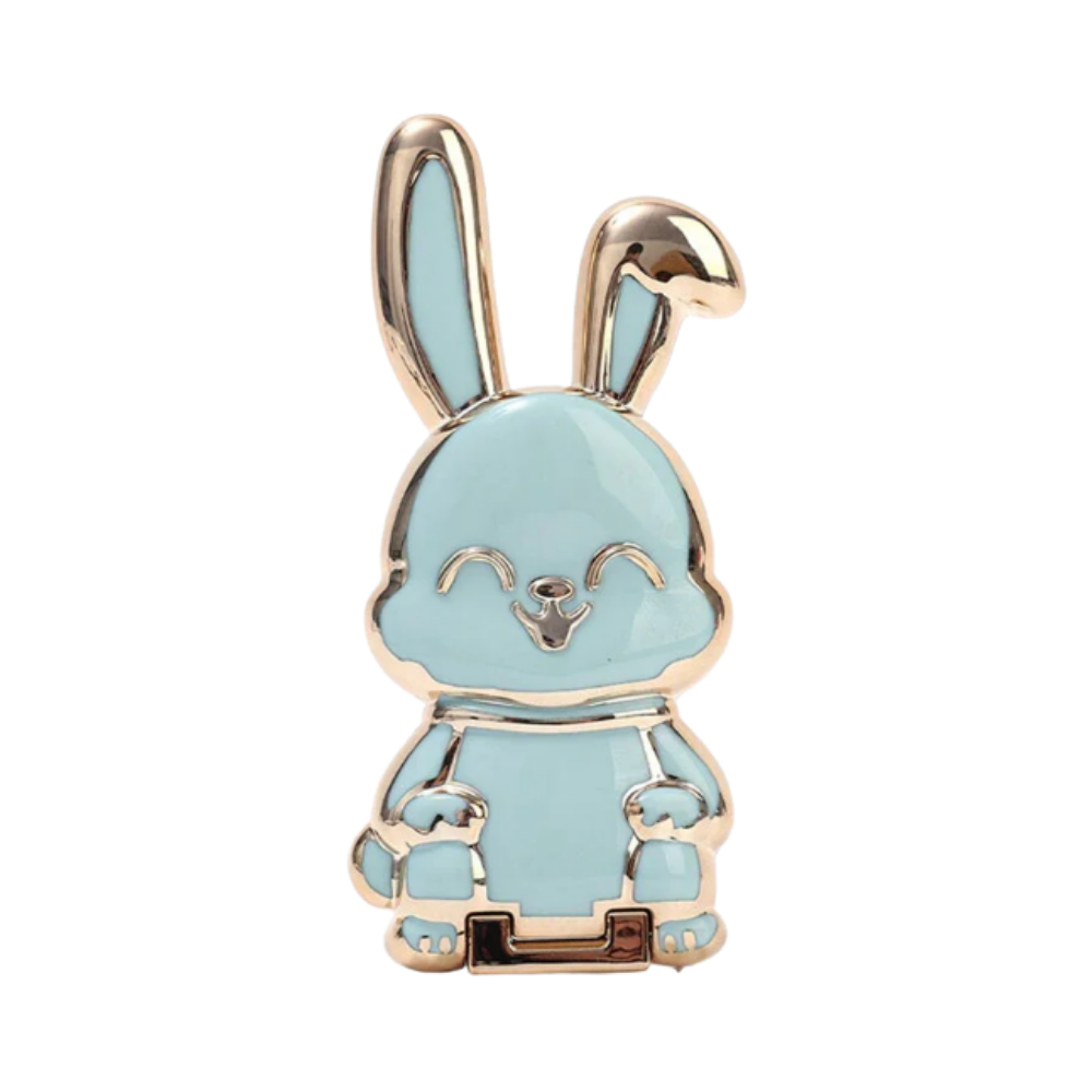 Suporte para telefone Bunny da Henry Store, suporte de celular verde com design de coelho, ideal para manter o telefone em pé.