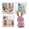 Suporte para telefone Bunny da Henry Store, suporte de telefonia com design de coelho, ideal para segurar smartphones com estilo.