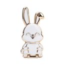 Suporte para telefone Bunny da Henry Store em branco, ajustável e compatível com smartphones para uso confortável.