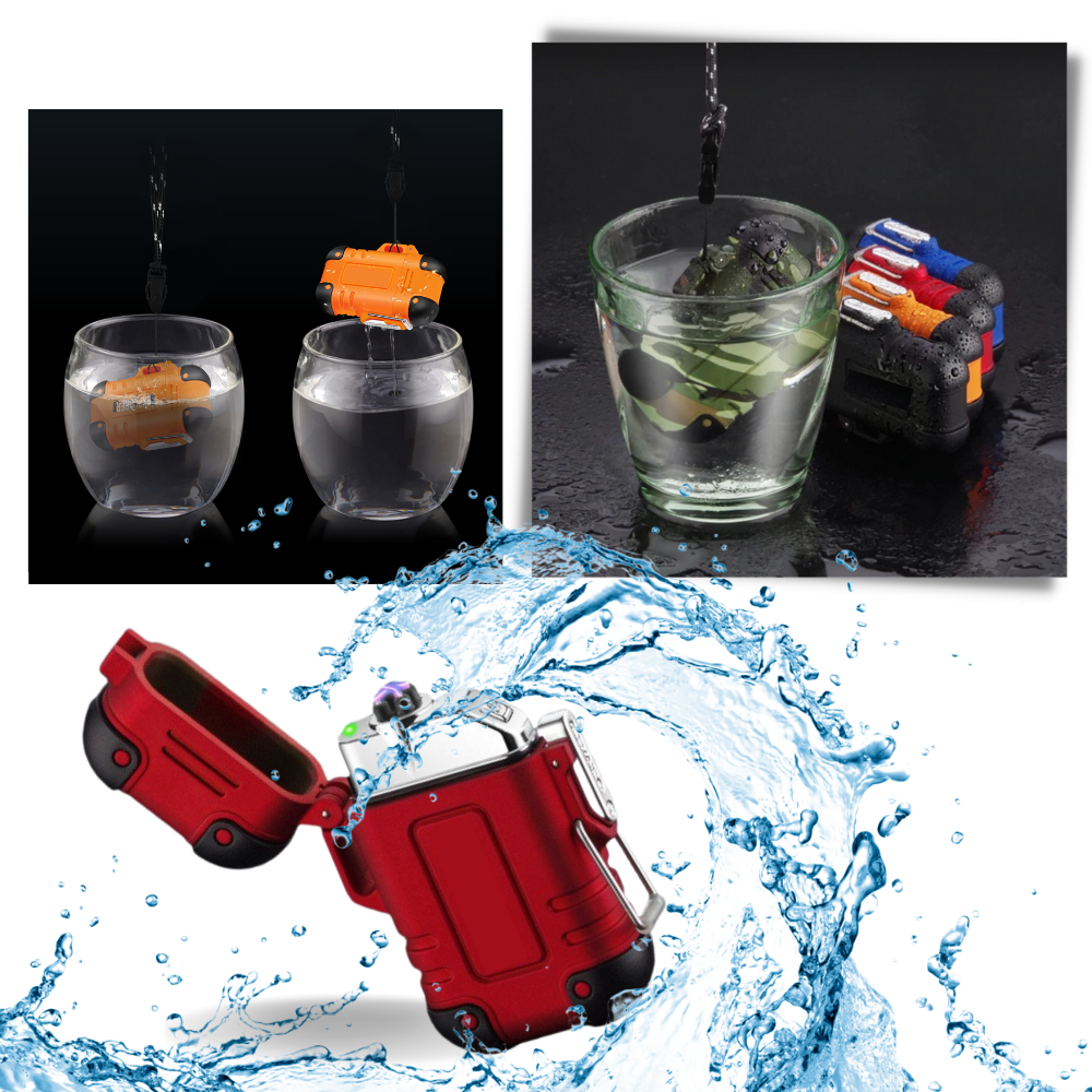 Briquet elétrico a plasma Buodes na cor preta, do tipo briquet e allumettes, com design moderno e portátil.
