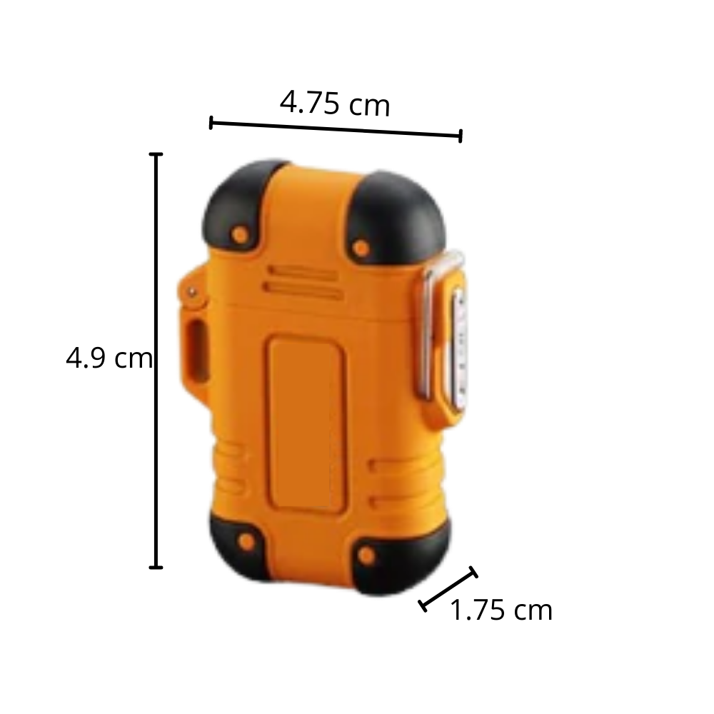 Briquet elétrico a plasma preto da Buodes, tipo briquet e isqueiro, com design moderno e portátil.