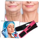 Mentonnière elástica para lifting facial, produto de cosméticos da marca Buyitnow, mostrando a faixa ajustável para o rosto