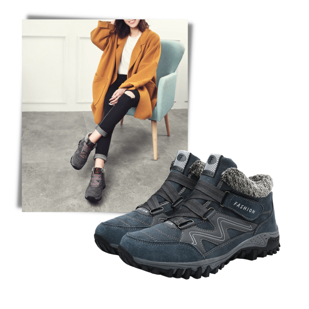 Bottes de hiver en cuir noires de la marque Byte Legend, chaussures élégantes pour froids et sorties d'hiver.