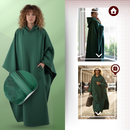 Capa de cobertura com capuz da Posh Living, vestuário de exterior acolhedor e pesado, ideal para conforto e relaxamento ao ar livre.