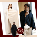 Capa cobertora com capuz Posh Living, veste de roupas de exterior, tecido confortável e design relaxante para uso diário.