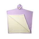 Capa de cobertura pesada com capuz da Posh Living, veste de exterior acolhedora na cor lavanda com detalhes confortáveis