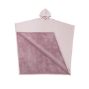 Capa de cobertura com capuz pesada da Posh Living, roupa de exterior em tecido rosa suave, ideal para conforto e relaxamento.