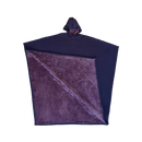 Capa de cobertor pesada com capuz da Posh Living, veste de roupa de exterior em tom roxo, confortável e relaxante.