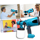 Pistola de pintura sem fio Carevas de alta pressão, ferramenta de pintura portátil com conectores e bateria de 2000mAh.
