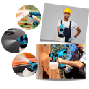 Pistolet à peinture sem fio Carevas, ferramenta de pintura de alta pressão com conectores e bateria de 2000mAh.
