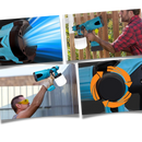 Pistola de pintura sem fio Carevas de alta pressão, conectada a bateria de 2000mAh, ferramenta de pintura portátil e eficiente.