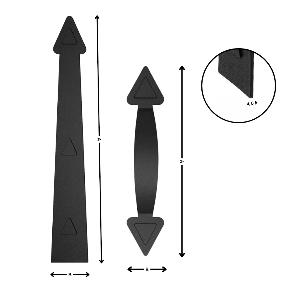 Kit decorativo magnético para portas de garagem Carlendan, peça de quincailleria para portas com elementos magnéticos.